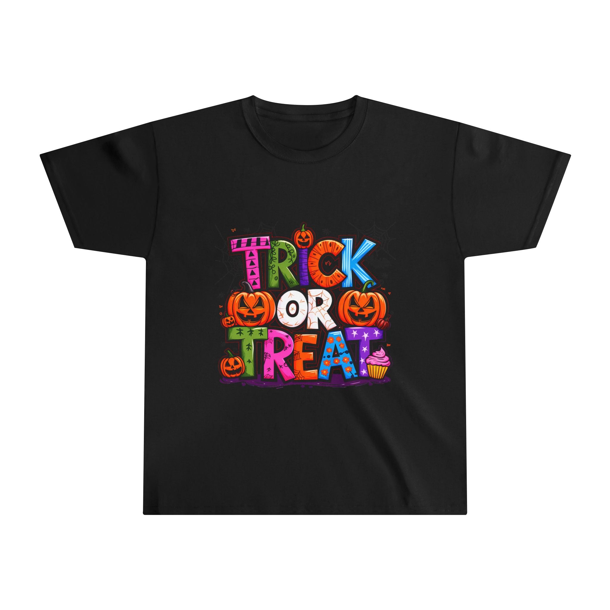 Halloween Youth Tee, Trick or Treat Shirt, Kids Halloween T-Shirt, Spooky Season Apparel, Fun Halloween Costume Top