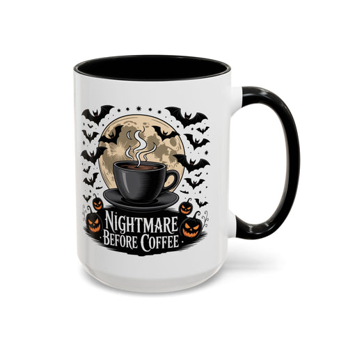 Halloween Coffee Mug, Nightmare Before Coffee Cup, Spooky Gift for Coffee Lovers, Haunted House Decor, Fall and Halloween Mug