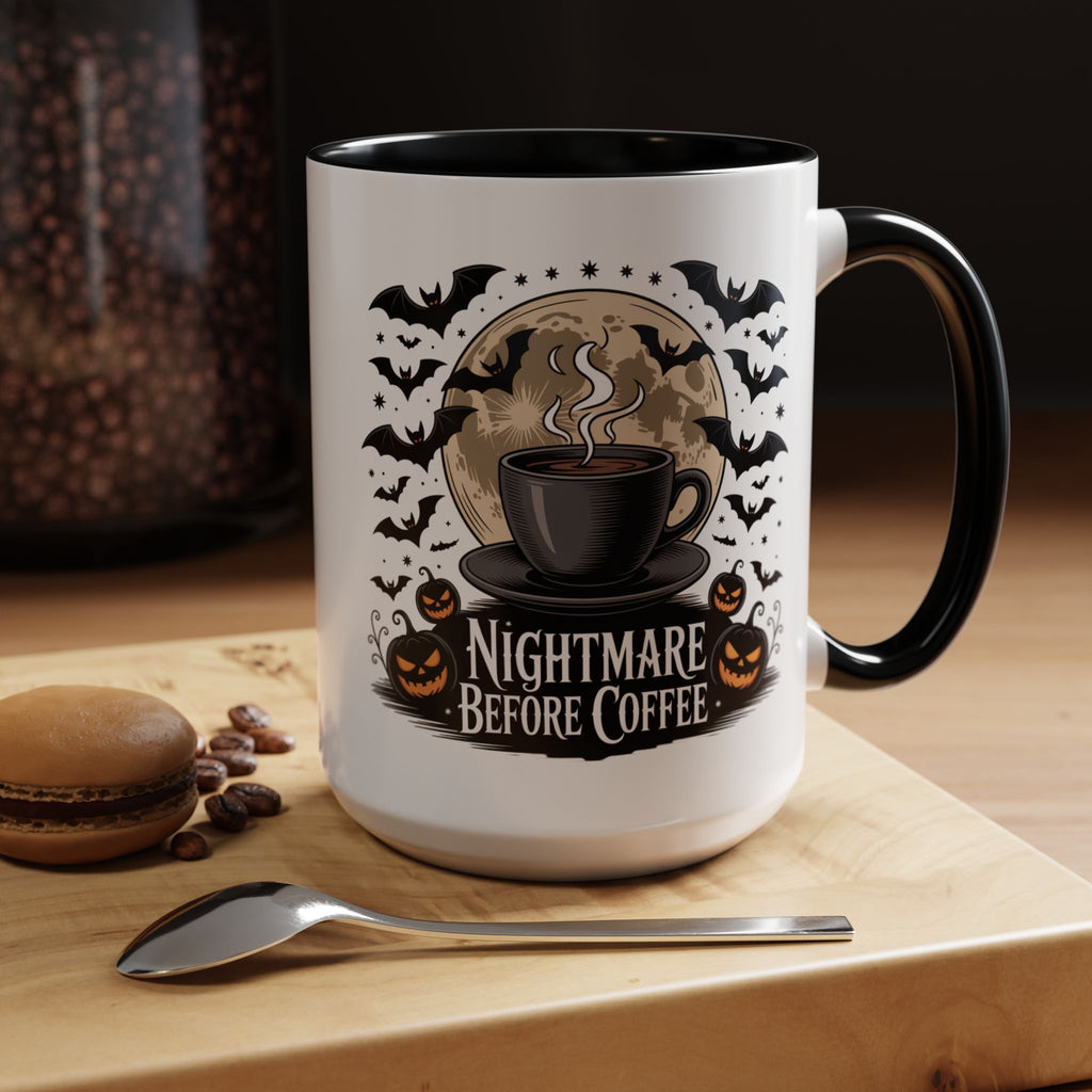 Halloween Coffee Mug, Nightmare Before Coffee Cup, Spooky Gift for Coffee Lovers, Haunted House Decor, Fall and Halloween Mug