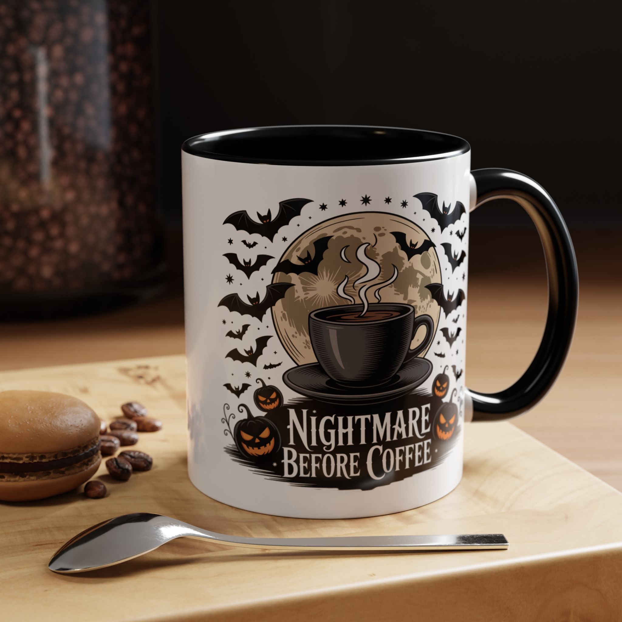 Halloween Coffee Mug, Nightmare Before Coffee Cup, Spooky Gift for Coffee Lovers, Haunted House Decor, Fall and Halloween Mug